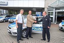 Fahrzeugübergabe an Schleswig-Holsteiner Polzei. Foto: Ford/auto-reporter.net